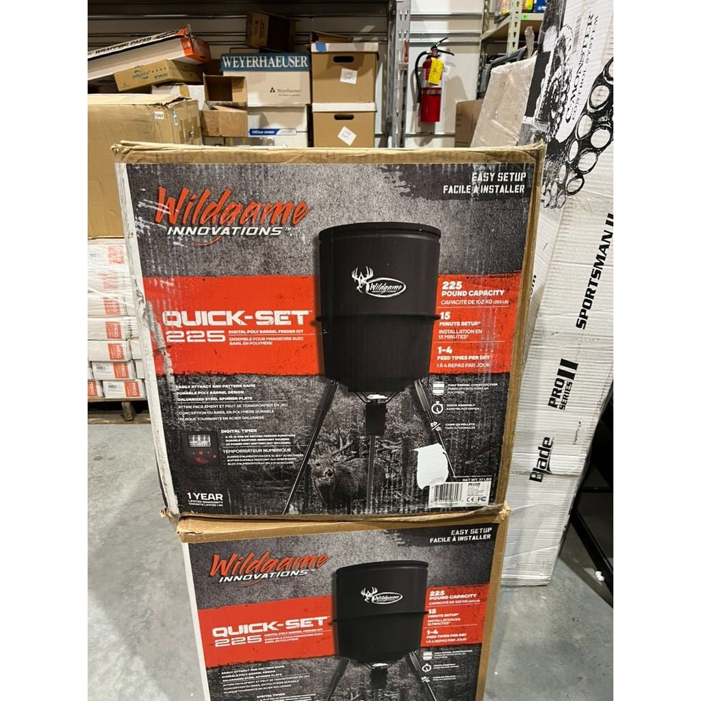 WILDGAME INNOVATIONS Quick-Set 225 Lb Game Feeder Digital Timer
