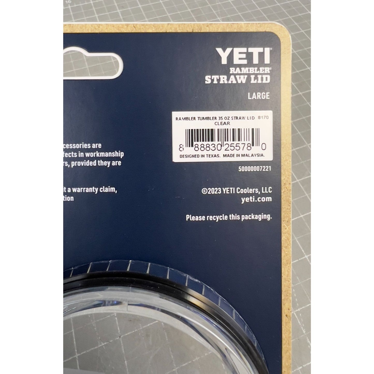YETI Straw Lid 26oz Cup 30oz Tumbler, 35oz Straw Mug LRG -Lid/Straw NEW~~