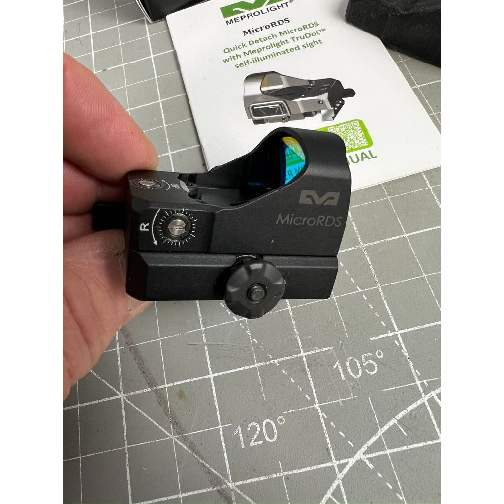 Meprolight Micro Red Dot Sight Picatiny Adapter Black 3 MOA, ML88070012 New