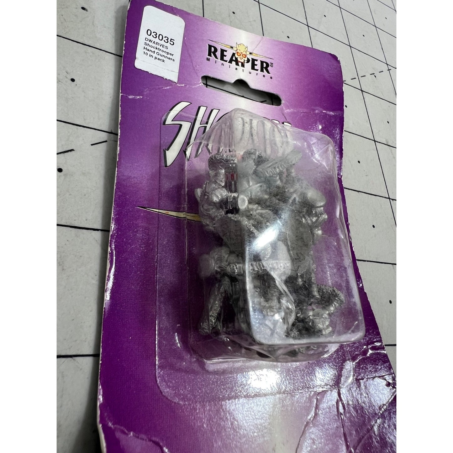 Reaper Miniatures Shadow Corp Dwarves Shocktrooper Hand Gunners Metal 03035