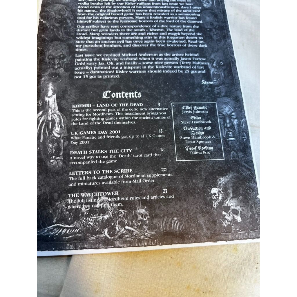 Town Cryer Issue 17 Mordheim Magazine Raiders Of The Lost Tombs Games Workshop