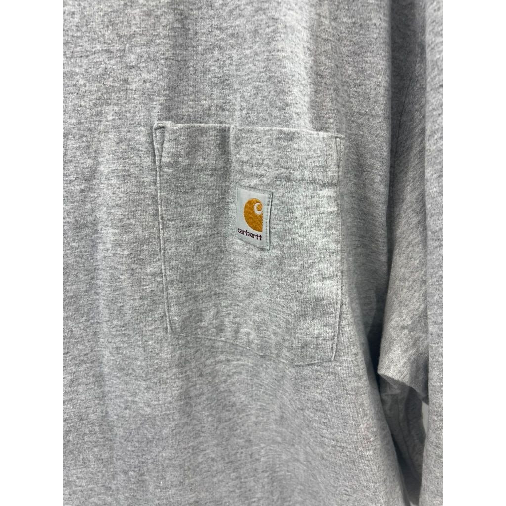 Carhartt Loose Fit Pocket Long-Sleeve T-Shirt XL Gray Men's Workwear TK0126-M