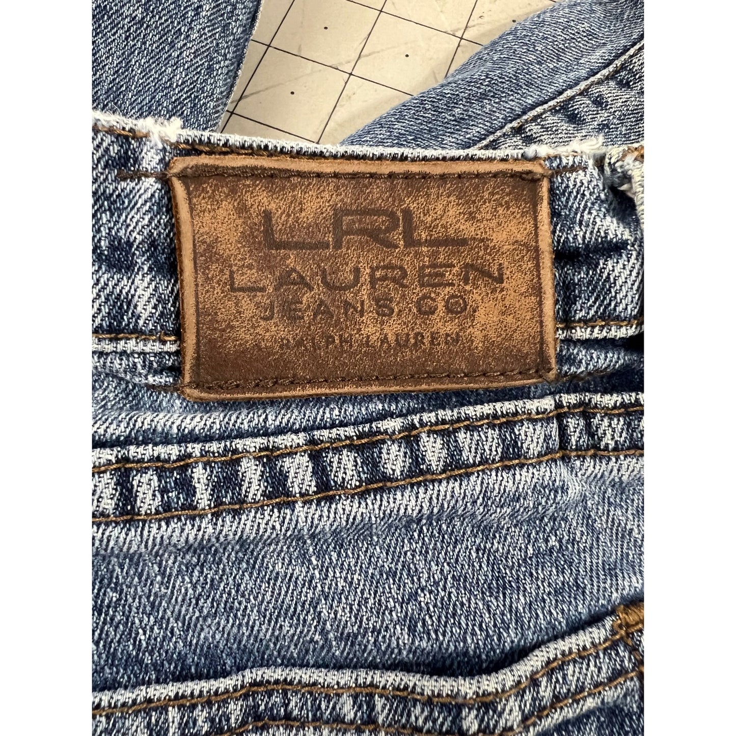 Lauren Ralph Lauren Jeans Co. Women’s Distressed Bootcut Blue Denim Jeans Sz. 6P