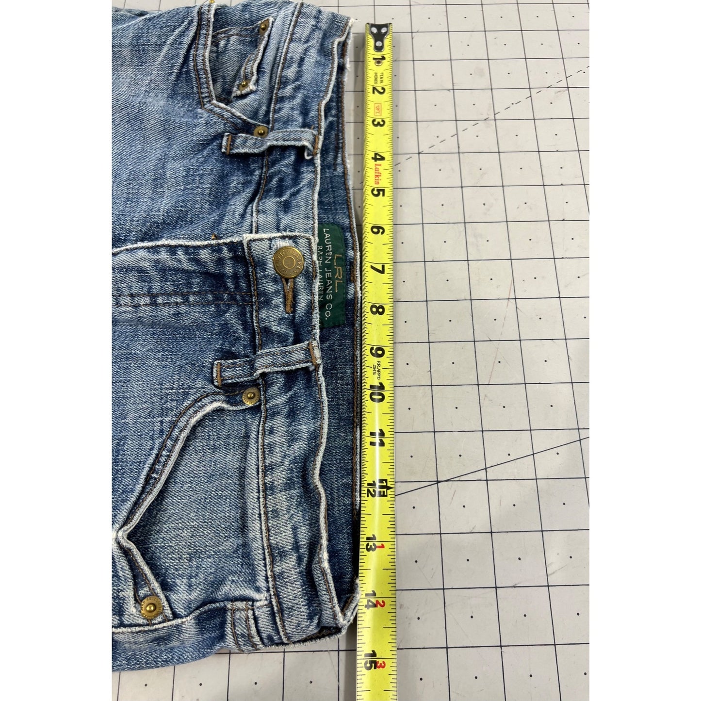 Lauren Ralph Lauren Jeans Co. Women’s Distressed Bootcut Blue Denim Jeans Sz. 6P