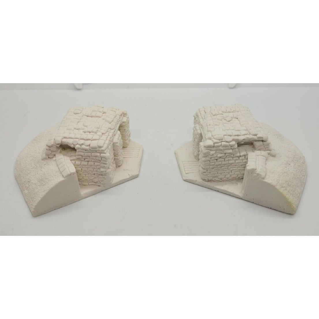 FIREBASE Games - 2 Small Sandbag Trench Bunkers Wargame Miniatures Vintage 1980s