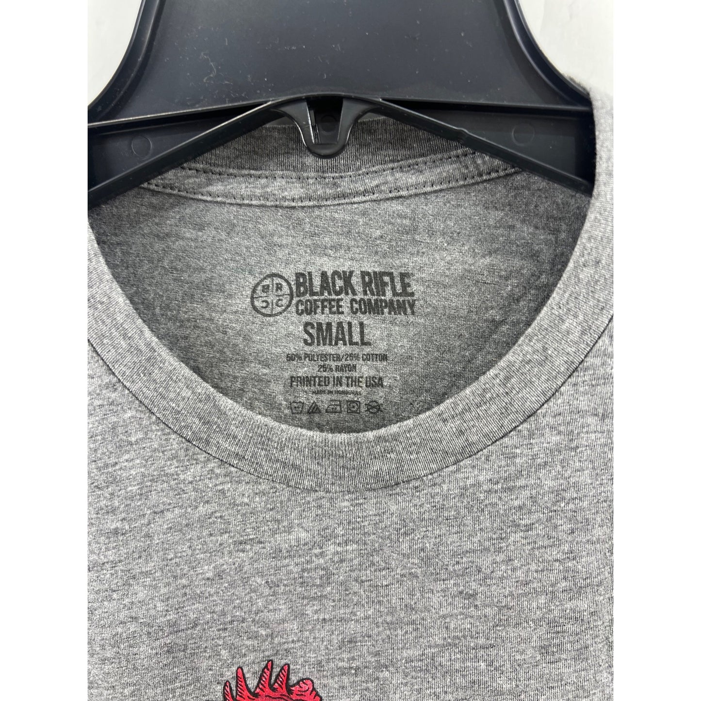 Black Rifle Coffee Company Tacticock Graphic T-Shirt Heather Gray Sz. S Men’s
