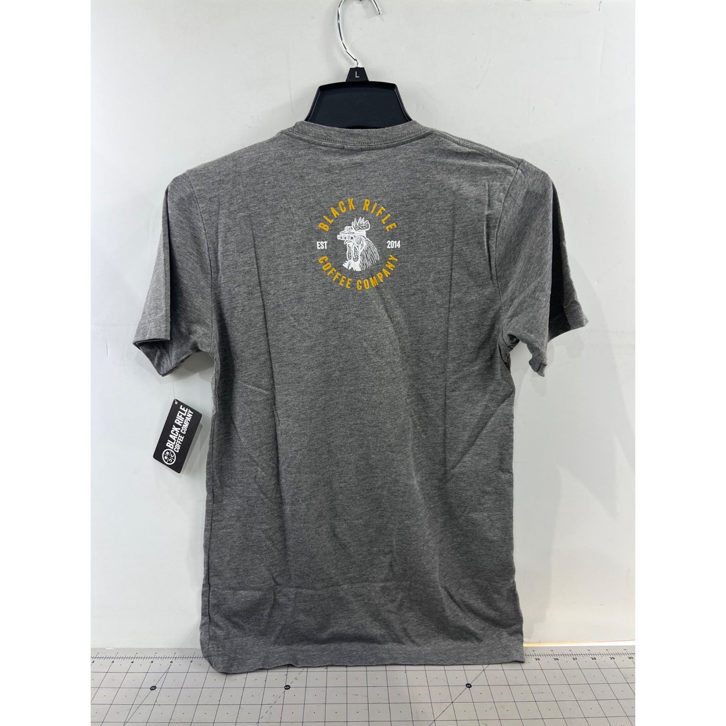 Black Rifle Coffee Company Tacticock Graphic T-Shirt Heather Gray Sz. S Men’s