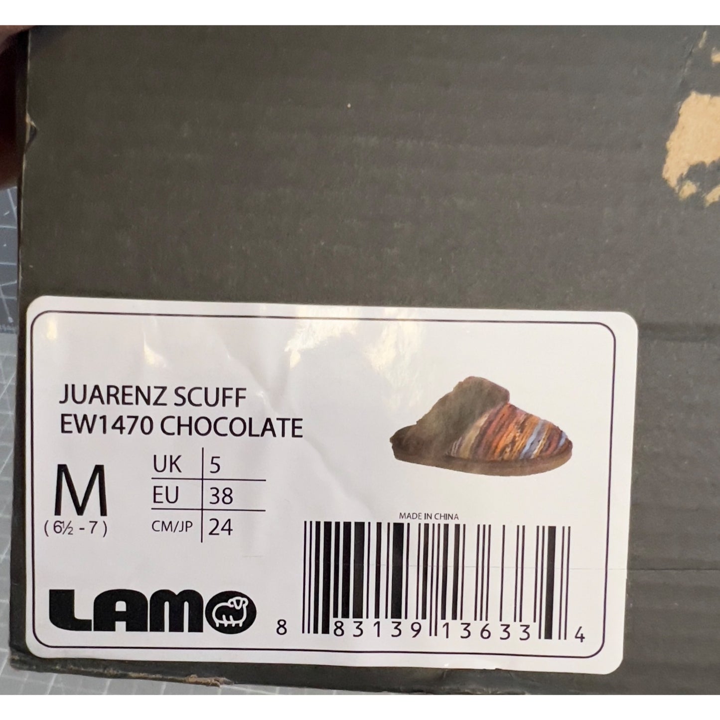 Women's Juarez Scuff Slippers by LAMO Chocolate Sz. 7 Medium New