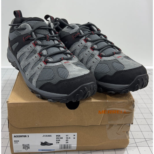 Merrell Accentor 3 Mens Hiking Shoes Size 11 Rock/Gray