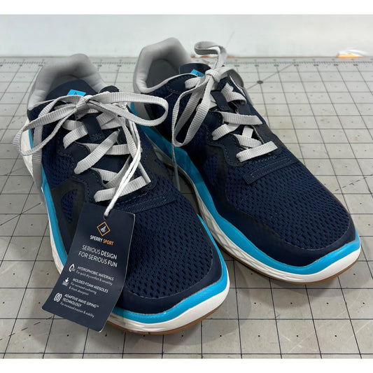 Sperry Women’s Headsail Sneaker Sz. 8.5 Navy/Gray Mesh Lightweight Design NEW