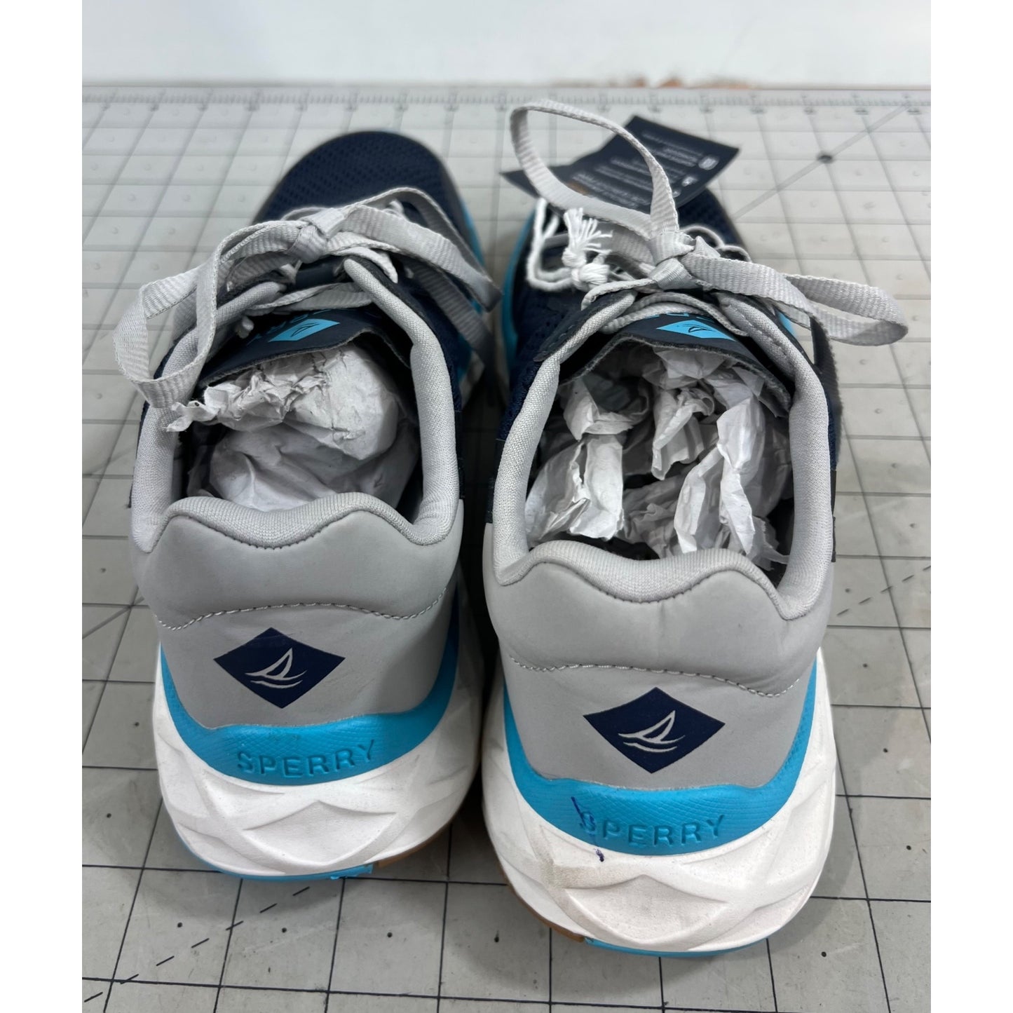 Sperry Women’s Headsail Sneaker Sz. 8.5 Navy/Gray Mesh Lightweight Design NEW