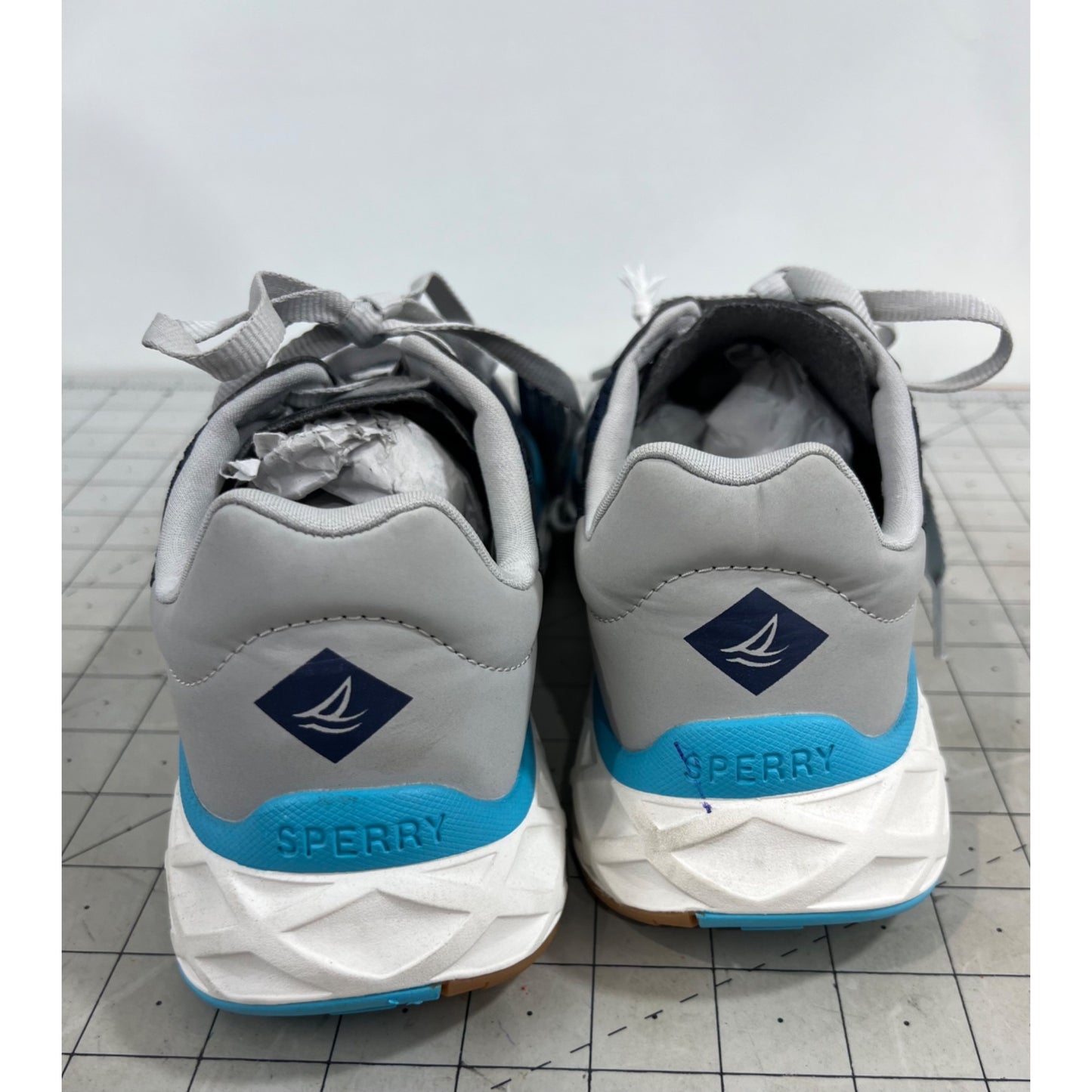 Sperry Women’s Headsail Sneaker Sz. 8.5 Navy/Gray Mesh Lightweight Design NEW