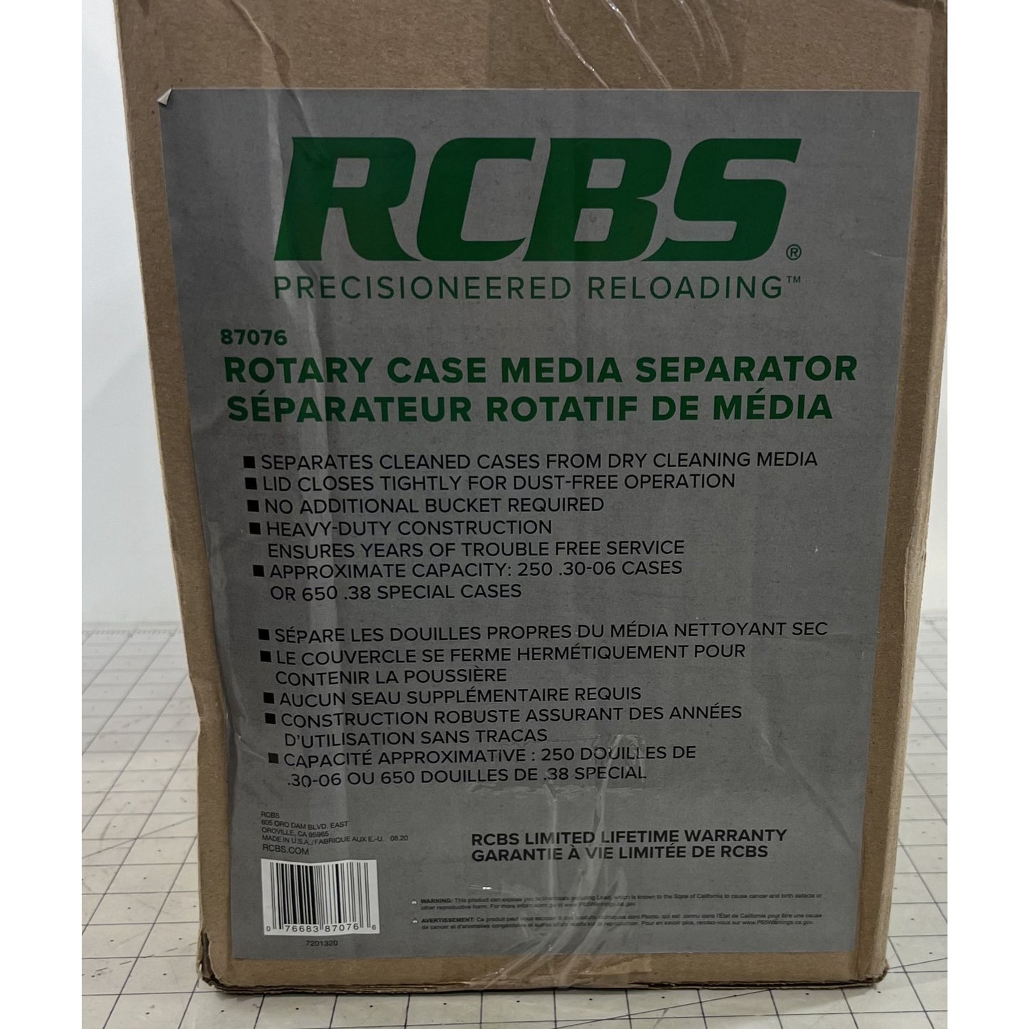 RCBS Rotary Case/Media Separator New in Box upto 650 Cases