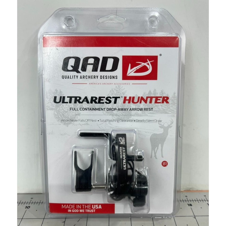 QAD Ultra-Rest Hunter Full Containment Drop-Away Arrow Rest Black USA-Made