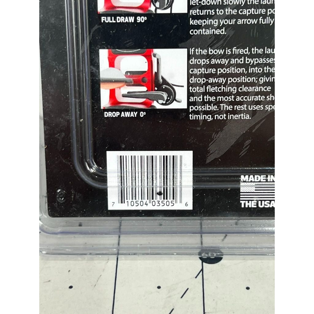 QAD Ultra-Rest Hunter Full Containment Drop-Away Arrow Rest Black USA-Made