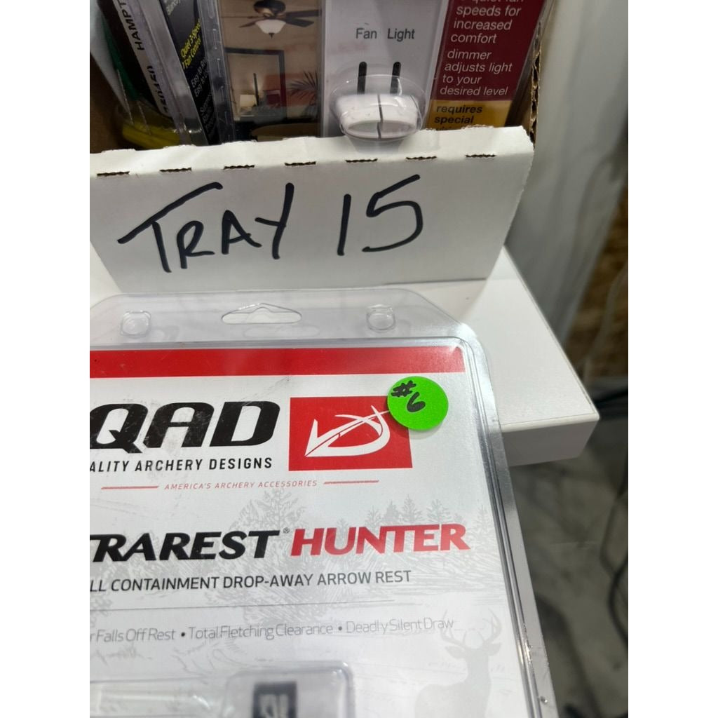 QAD Ultra-Rest Hunter Full Containment Drop-Away Arrow Rest Black USA-Made