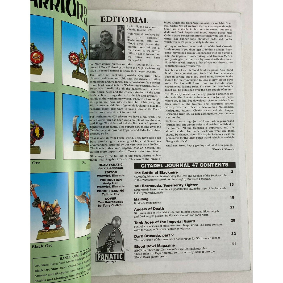 The Citadel Journal Issue 47 2001 Warhammer Magazine Featuring Tau Barracuda  Tank Aces
