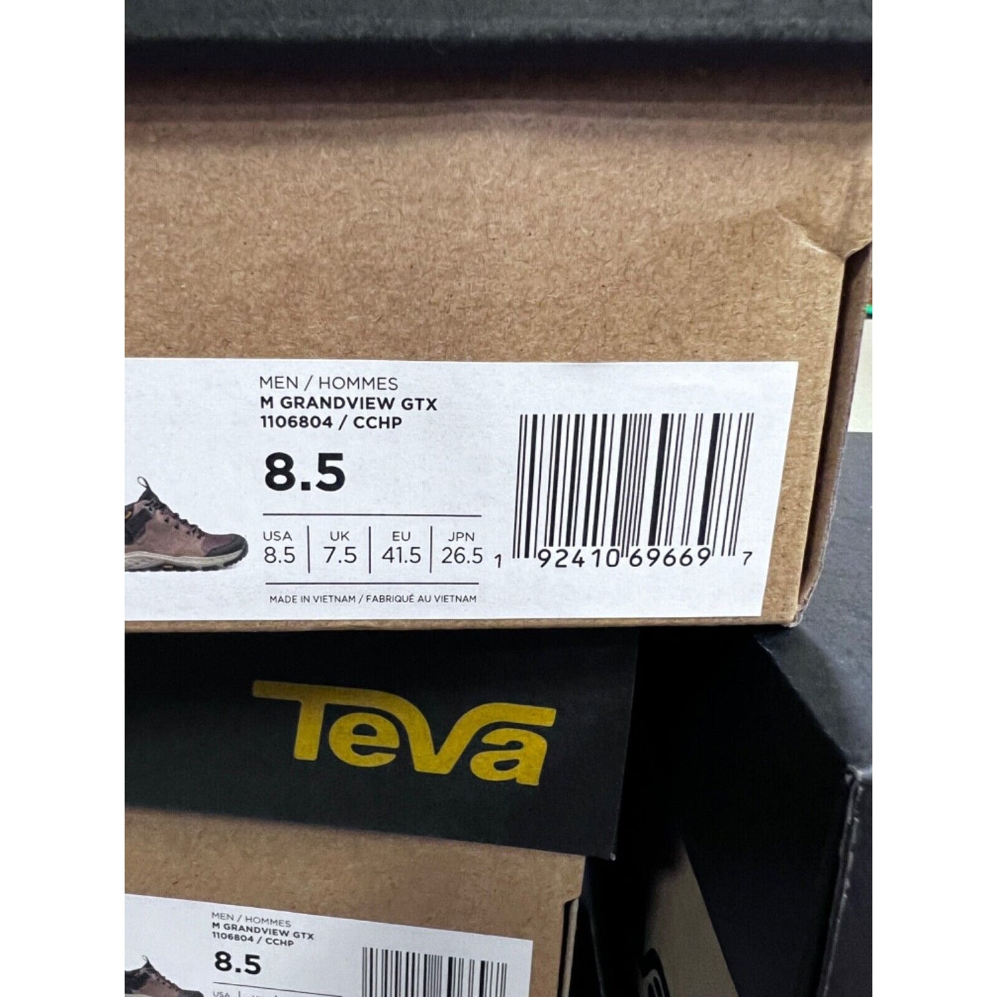 TEVA Men's Grandview GORE-TEX Hiking Boot Chocolate Chip New Sz. 8.5 US