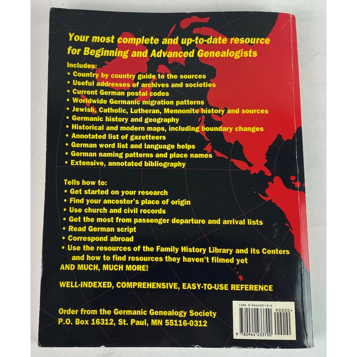 Germanic Genealogy: A Guide To Worldwide Sources & Migration Patterns 1995