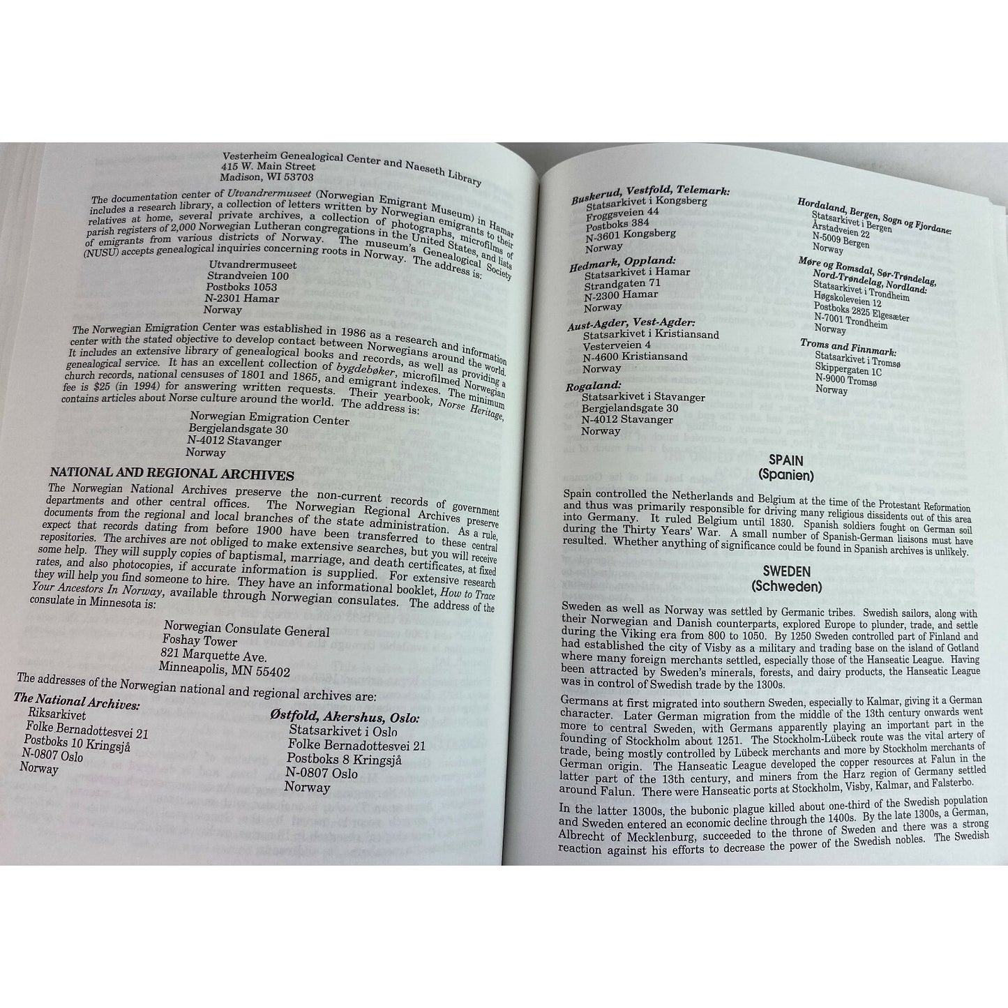 Germanic Genealogy: A Guide To Worldwide Sources & Migration Patterns 1995