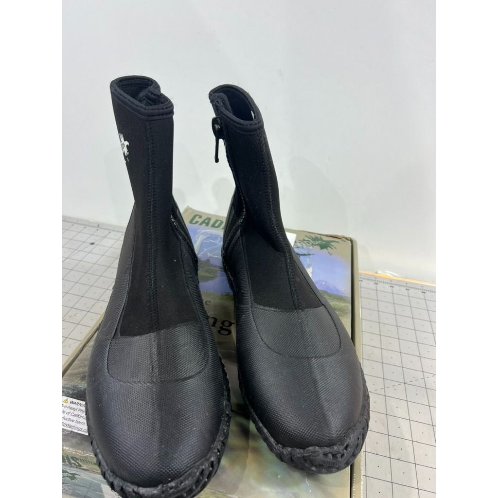 Caddis Men's 3.5mm Thick Neoprene Thick Ripple Sole Wading Boot Black Sz. 12