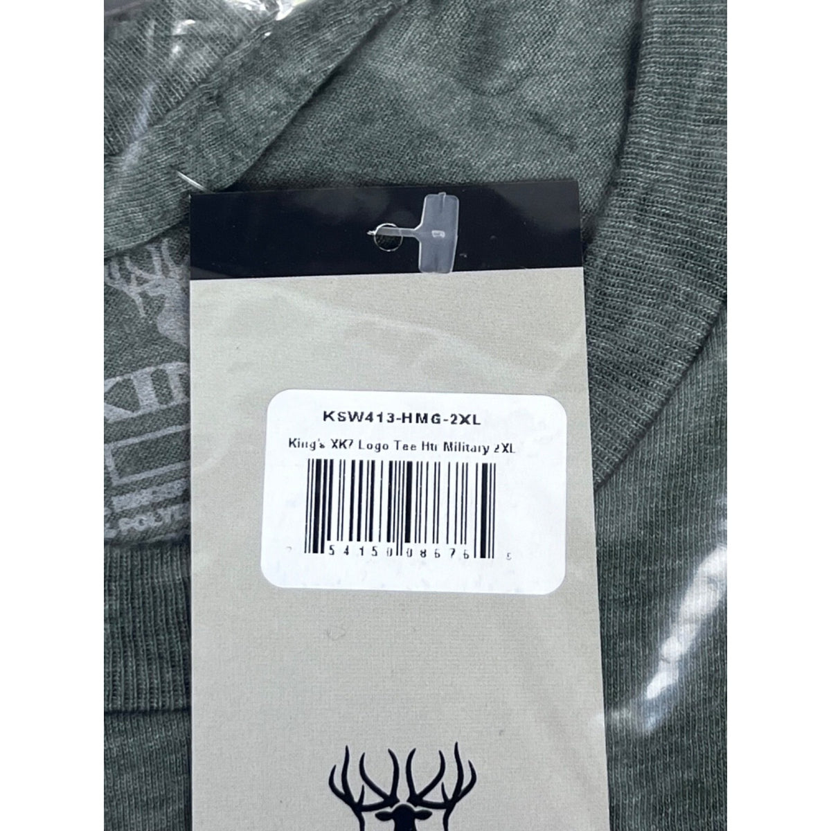 King’s Camo XK Men’s Logo T-Shirt Military Green 2XL New With Tags