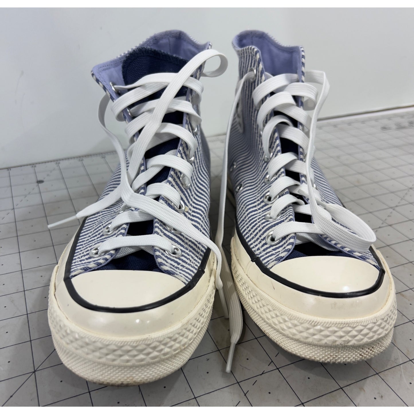 Converse Men's Chuck  Taylor 70 Hi Hickory Stripe Sneakers Blue Ticking Sz. 8.5