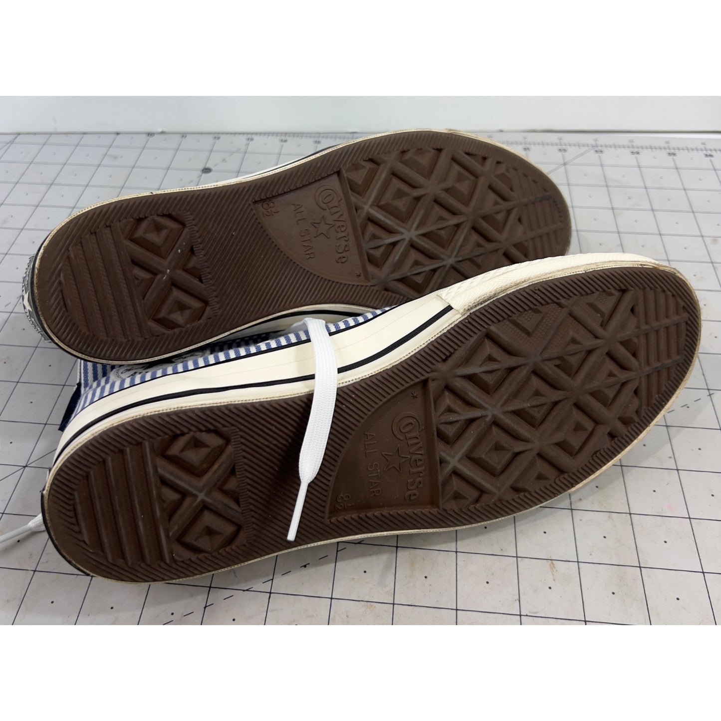 Converse Men's Chuck  Taylor 70 Hi Hickory Stripe Sneakers Blue Ticking Sz. 8.5