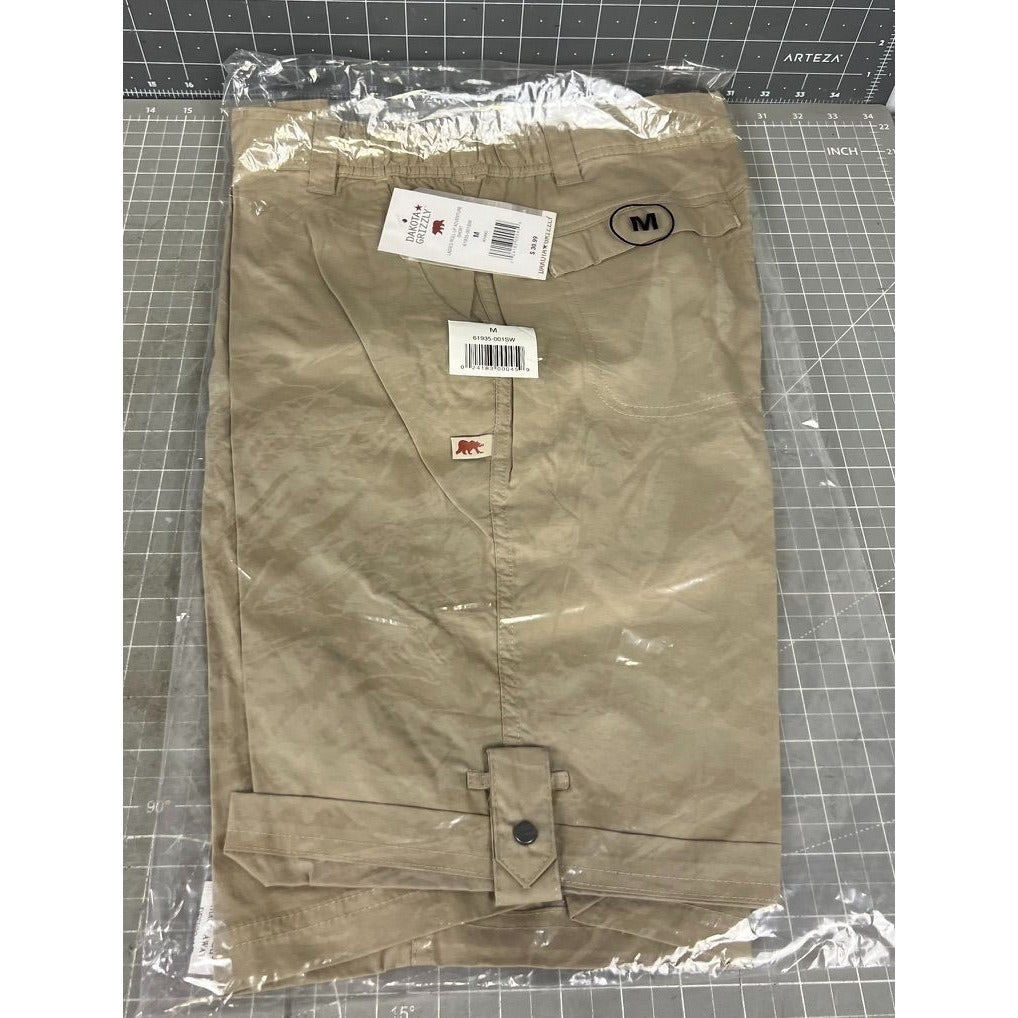 Dakota Grizzly Ladies Roll-Up Adventure Shorts M Khaki Lightweight Casual NEW