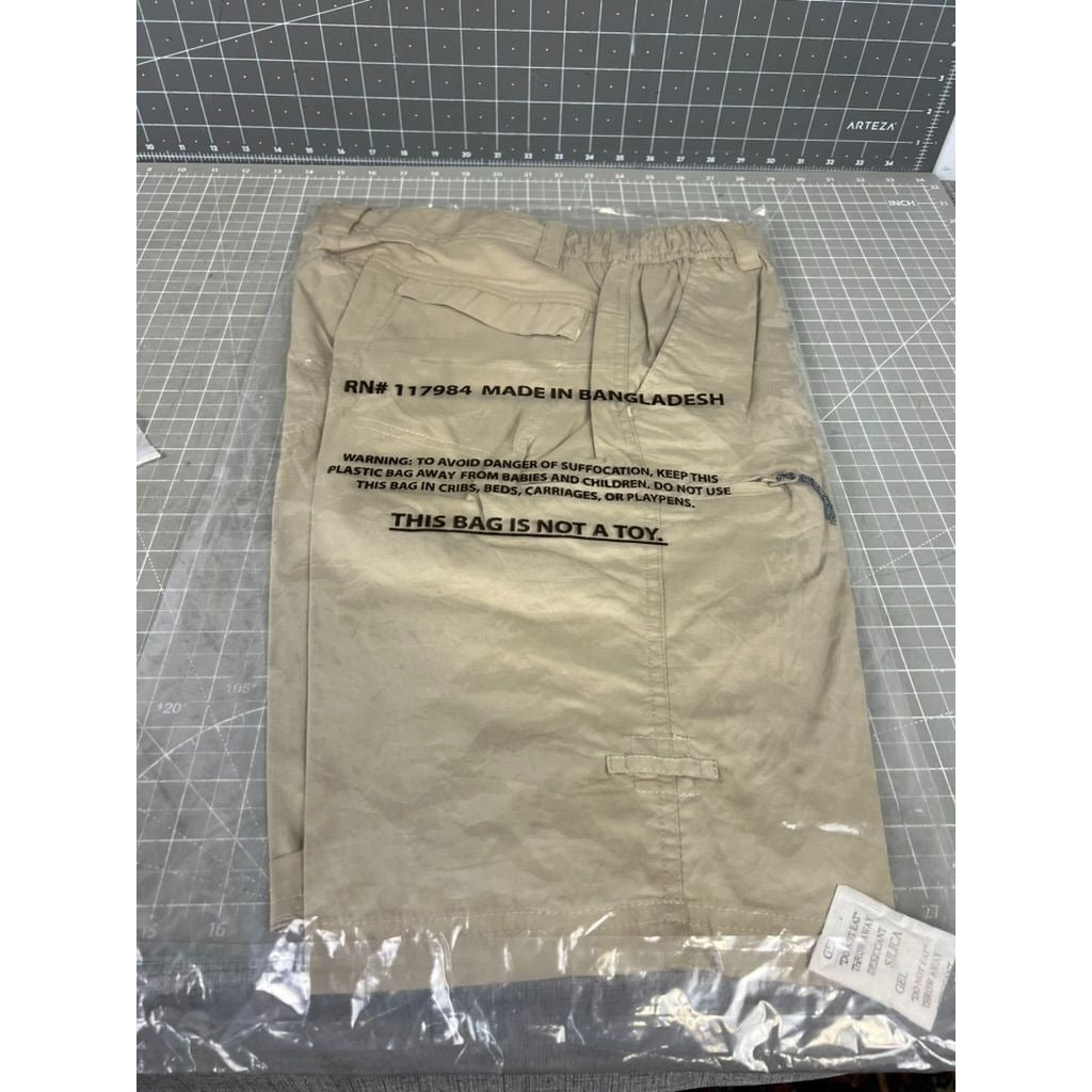 Dakota Grizzly Ladies Roll-Up Adventure Shorts M Khaki Lightweight Casual NEW