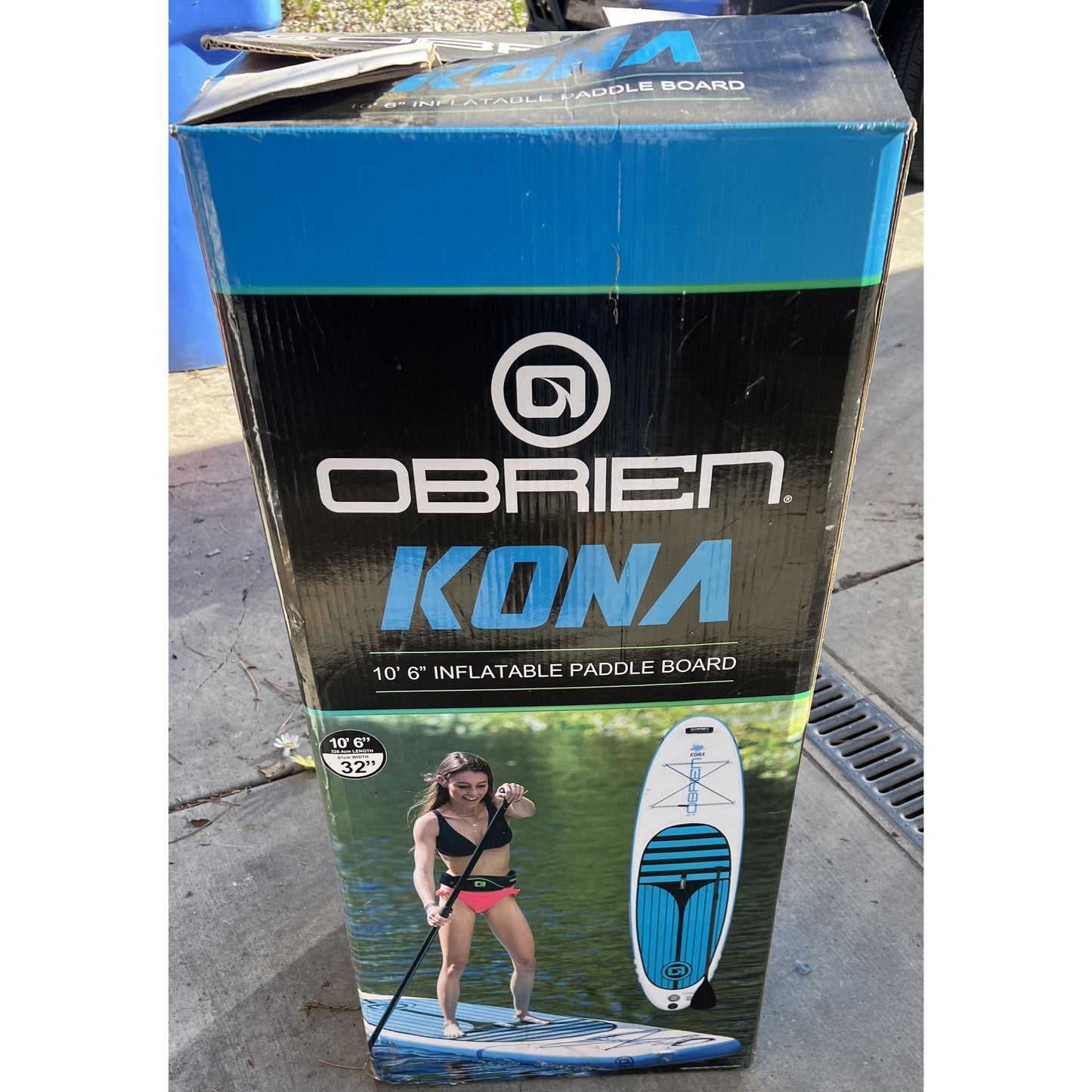 O'Brien Kona 106" Inflatable Paddle Board W/ Bag Pump & Paddle New never used