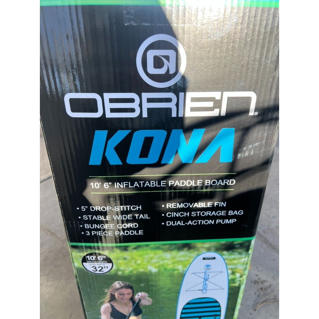 O'Brien Kona 106" Inflatable Paddle Board W/ Bag Pump & Paddle New never used