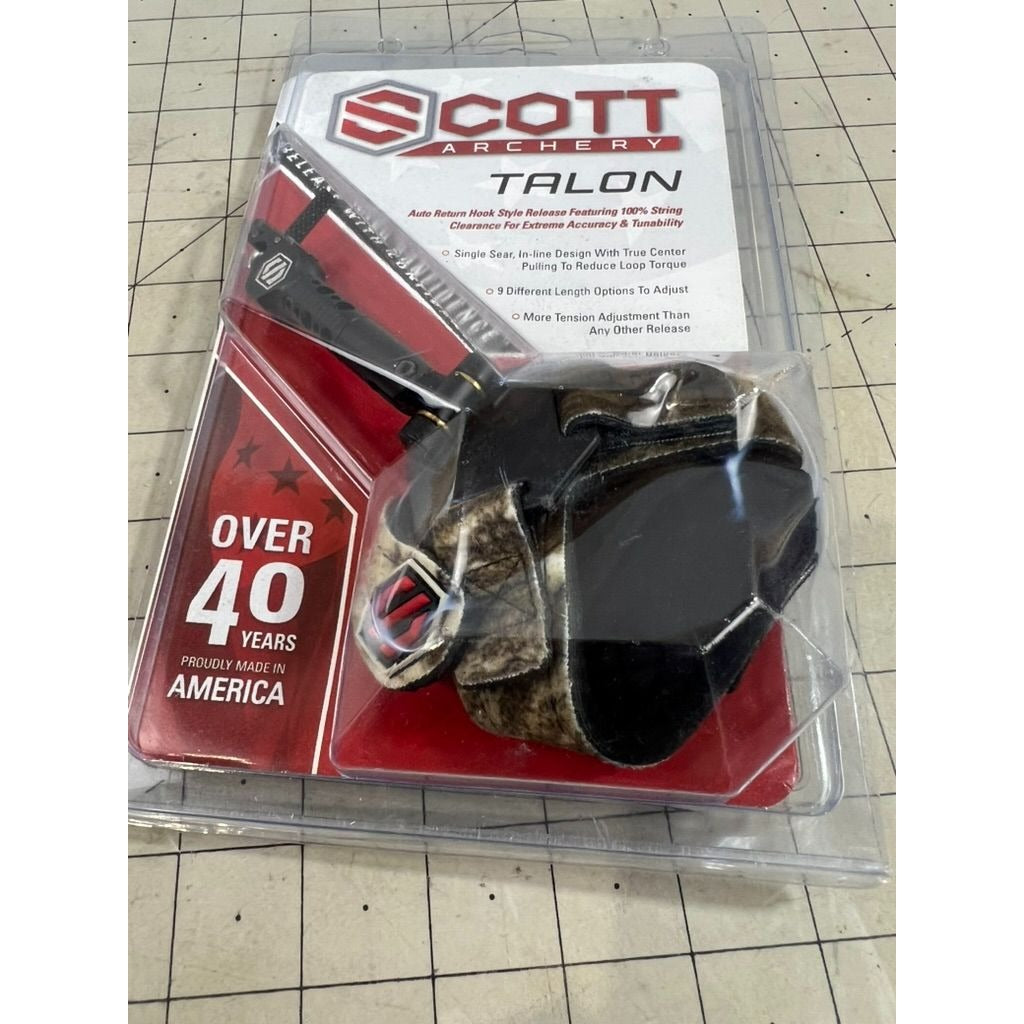 Scott Archery Talon Bow Wrist Release - Camo - New open Package