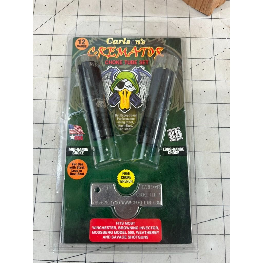 Carlson's Waterfowl Cremator Non-Ported Choke Tubes - Blued Mid & Long Range New