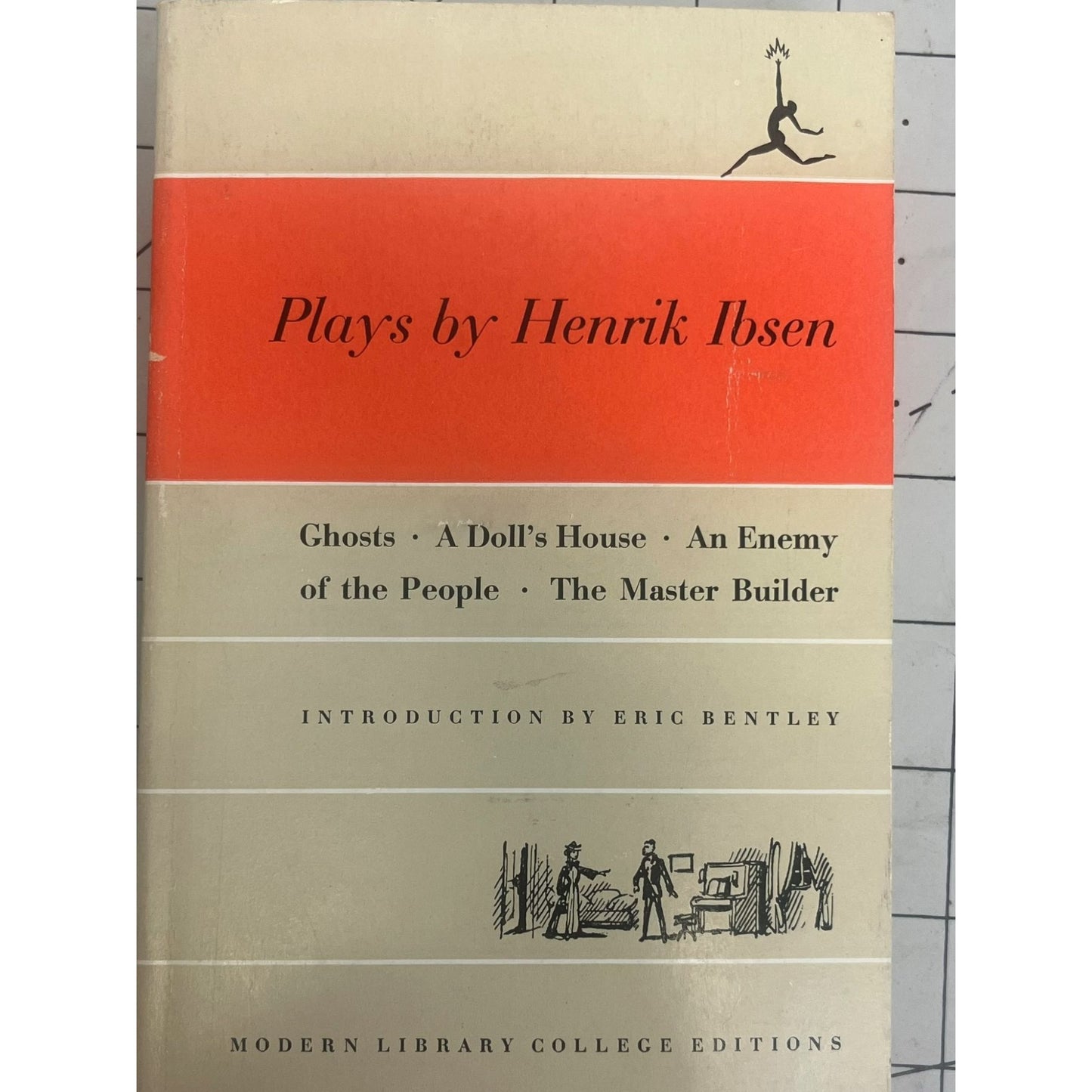 4-PLAYS Henrik Ibsen 1950 HB w/DJ Modern Library Ghost Doll's House An Enemy of the People
