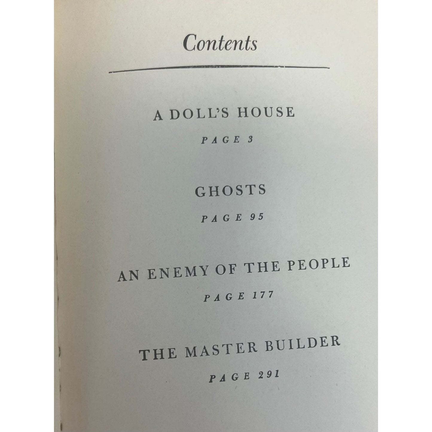 4-PLAYS Henrik Ibsen 1950 HB w/DJ Modern Library Ghost Doll's House An Enemy of the People