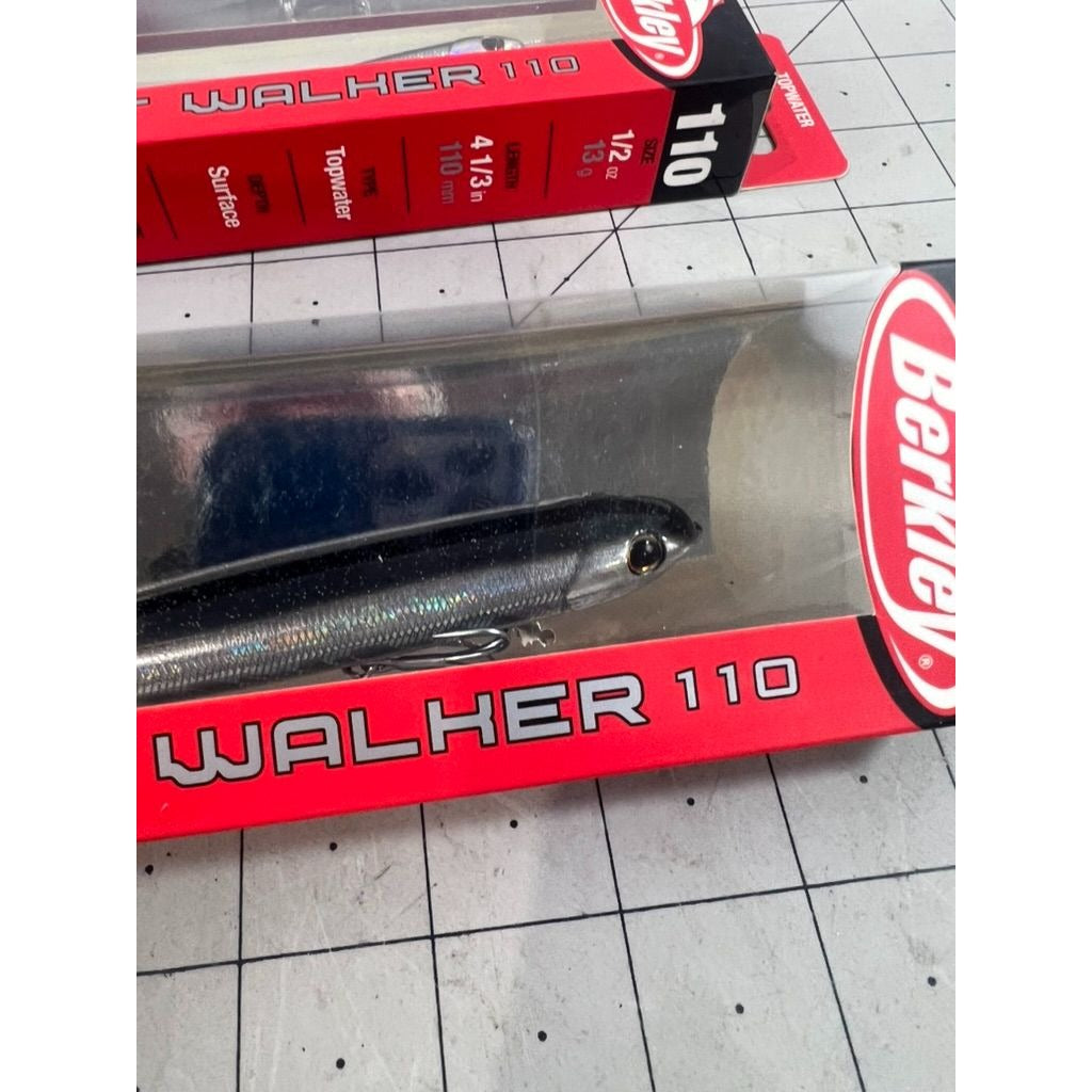 Berkley Drift Walker Saltwater Hard Baits Topwater 3-Pack 1/2 Oz Black Silver