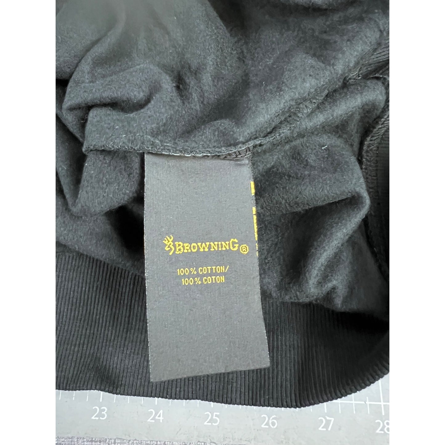 Browning Black Crewneck Sweatshirt XXL With Holiday Design 100% Cotton Casual Sportswear