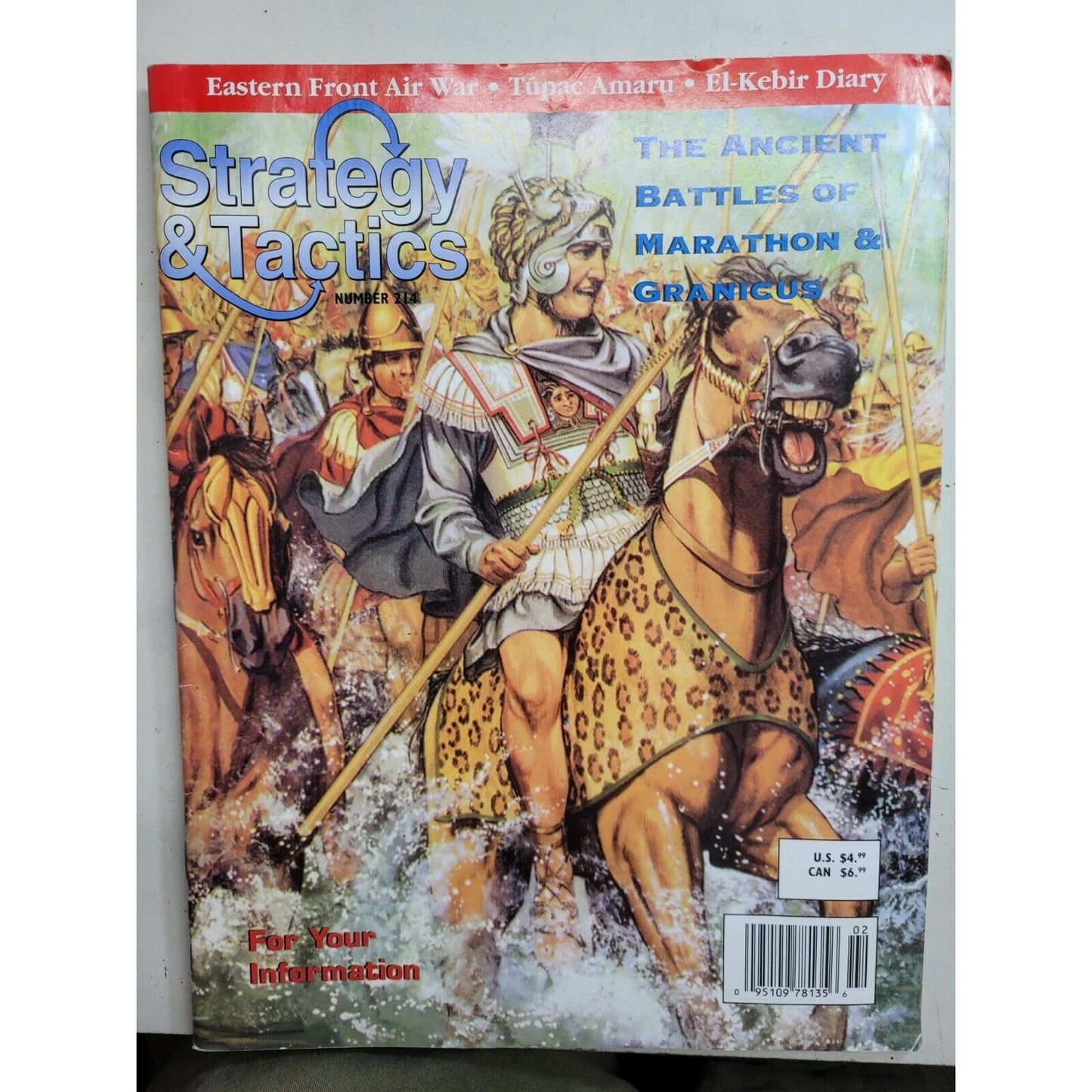 Strategy & Tactics Magazine #214 The Ancient Battles Of Marathon & Granicus History