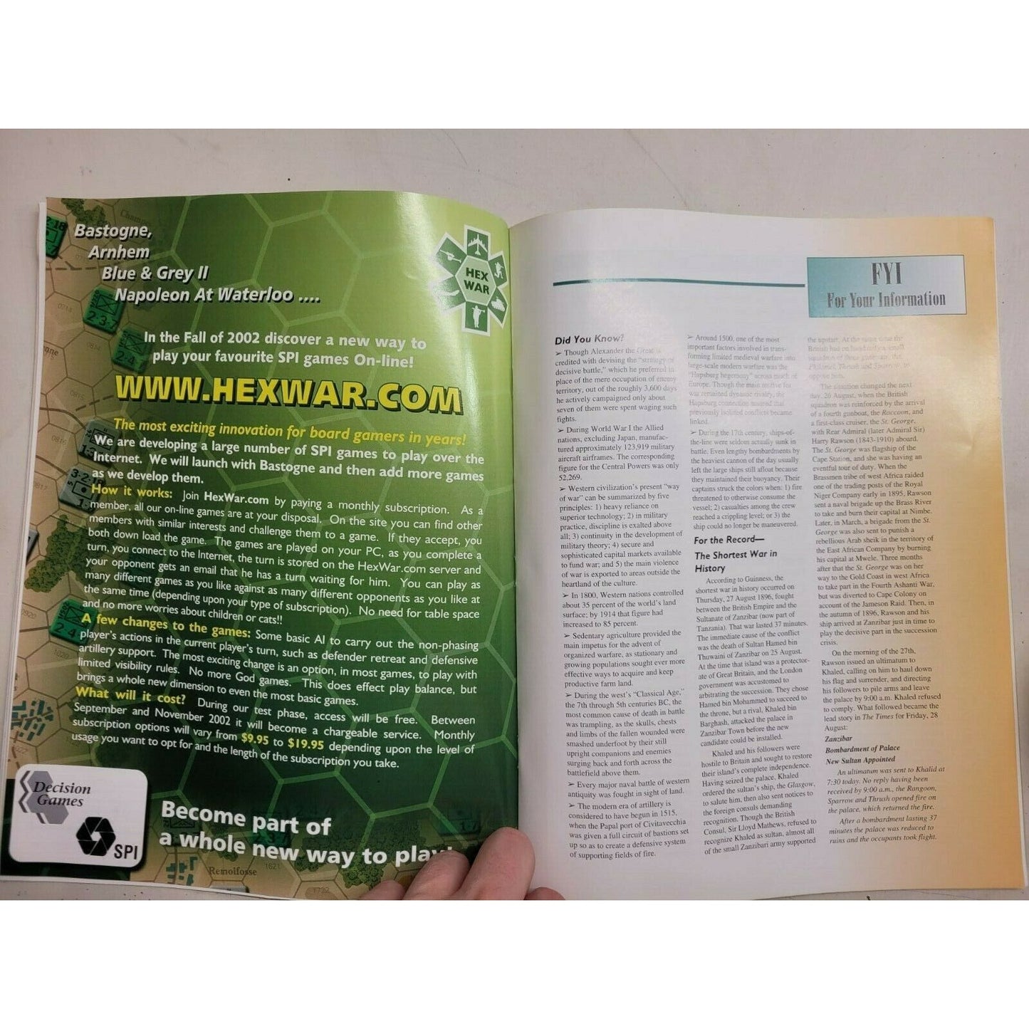 Strategy & Tactics Magazine #214 The Ancient Battles Of Marathon & Granicus History