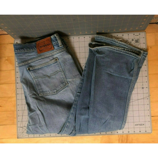 Vintage Farah Classic Straight Leg Distressed Blue Jeans Cotton Denim Menswear