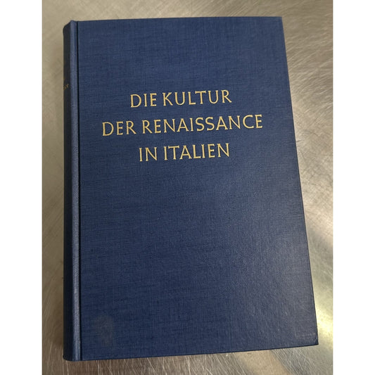 Jacob Burckhardt Die Kultur Der Renaissance In Italien German Edition Atlas-Verlag Köln