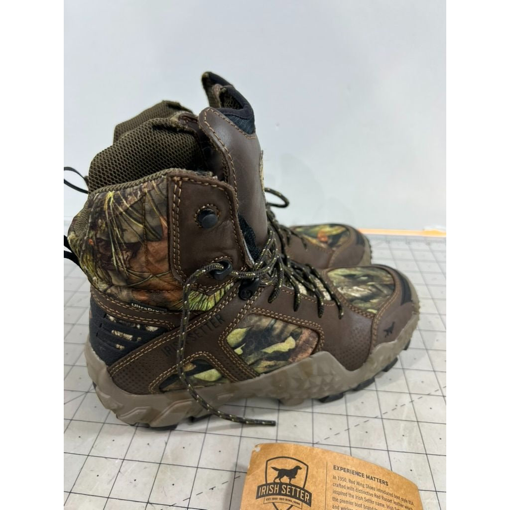Irish Setter Women’s VaprTrek Camo Hunting Boots Size 8 UltraDry Waterproof NEW