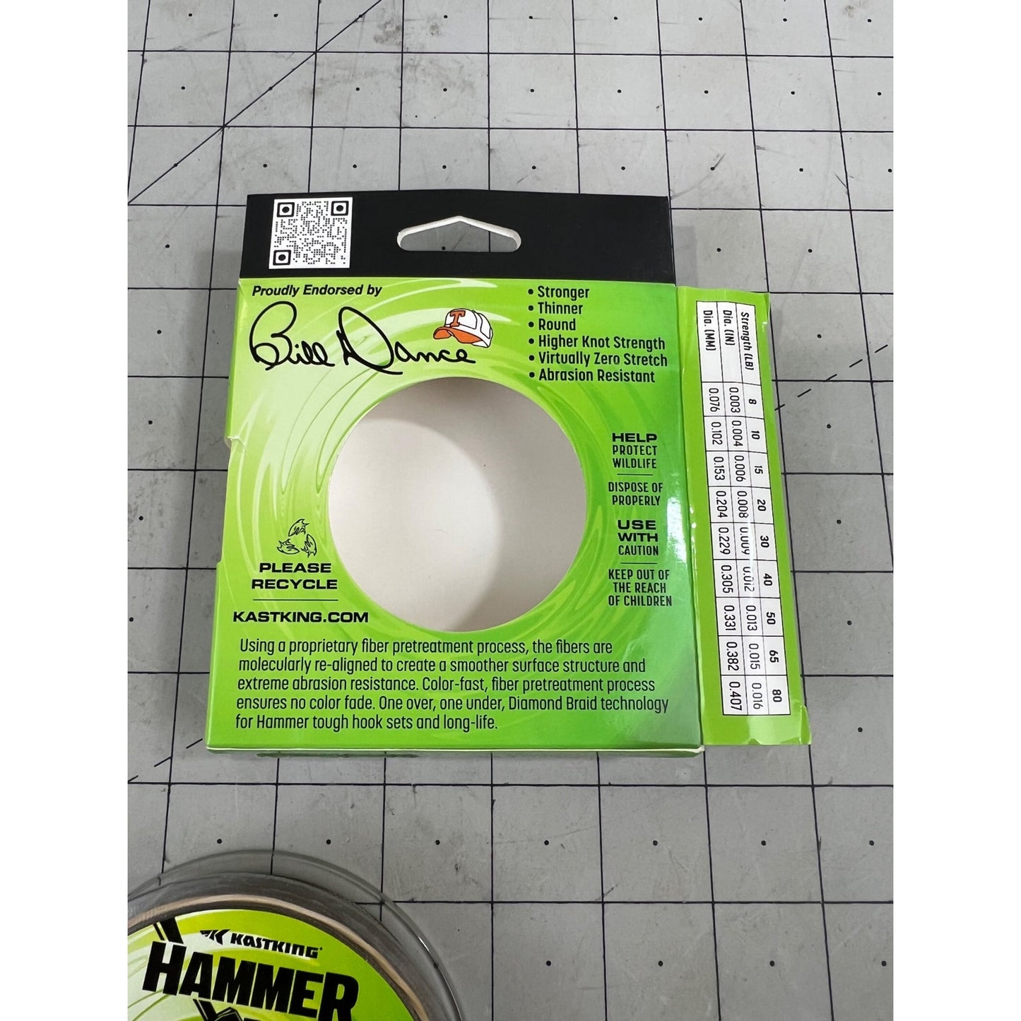 KastKing Hammer Braid 20LB 150YDS Micro-Filament Braided Fishing Line Green Camo