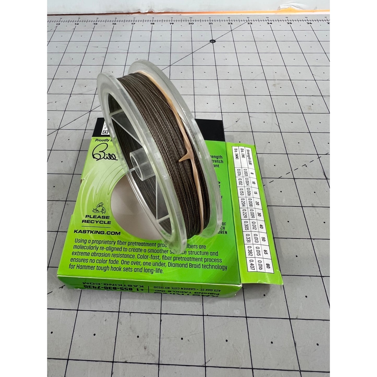 KastKing Hammer Braid 20LB 150YDS Micro-Filament Braided Fishing Line Green Camo