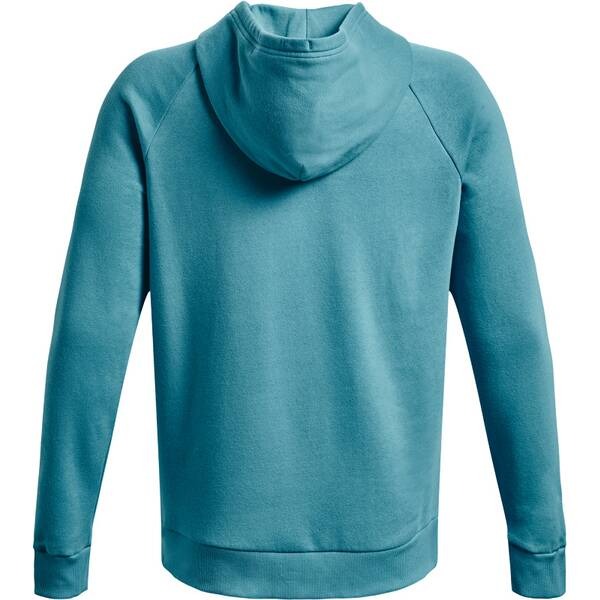 Under Armour Men's Rival Fleece Pullover Hoodie Bright Blue 2XL XXL Loose Fit