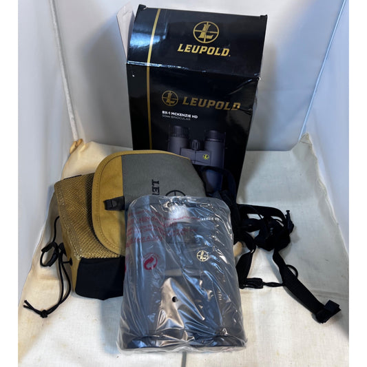 Leupold BX-1 McKenzie HD 10x50mm Roof Prism Rubber Shadow Gray 181174 New
