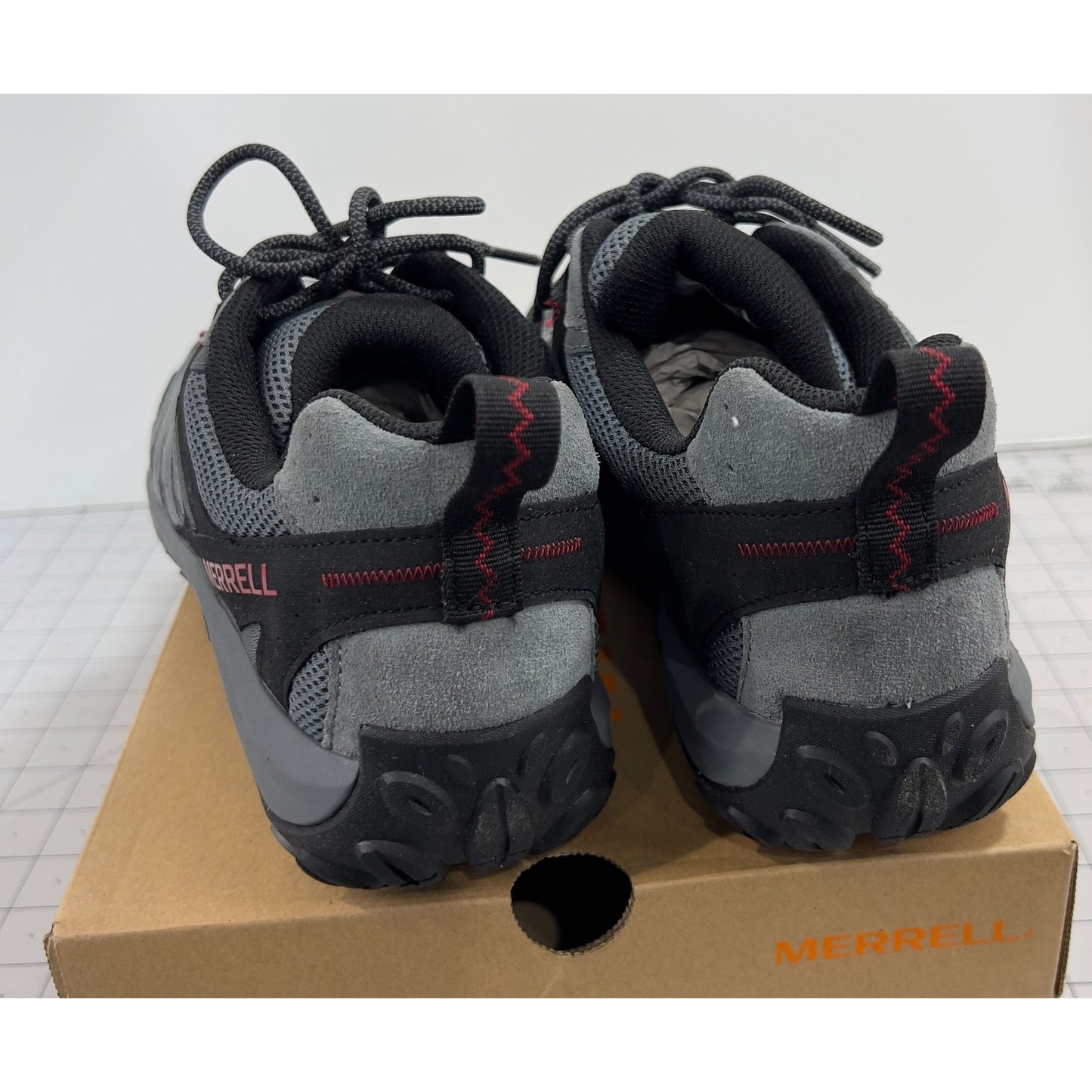 Merrell Accentor 3 Hiking Shoes Leather/Synthetic Men's Sz. 9.5 New Rock/Gray