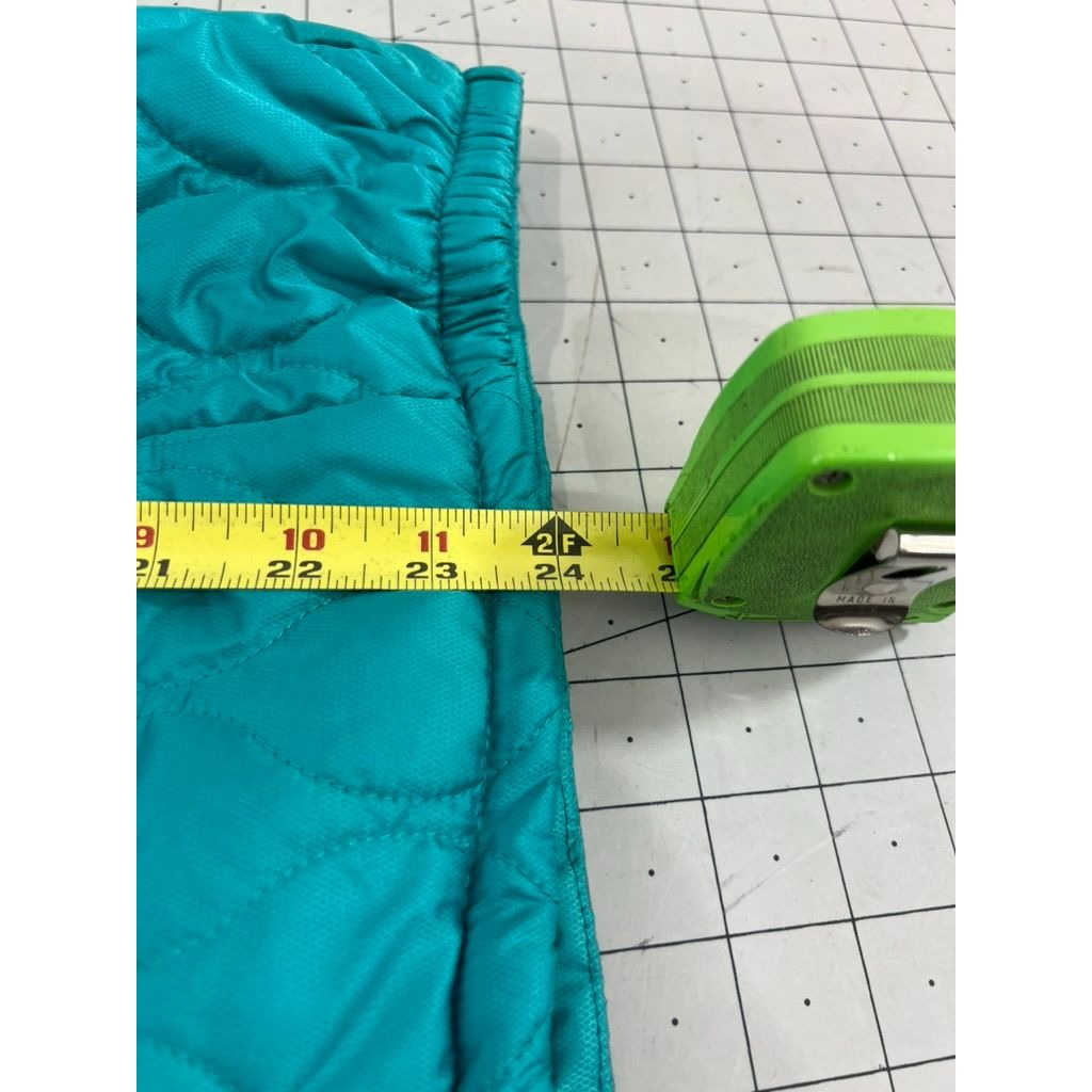 Gerry Women’s Quilted Puffer Turquoise Jacket Sz. S Full-Zip Fleece Collar