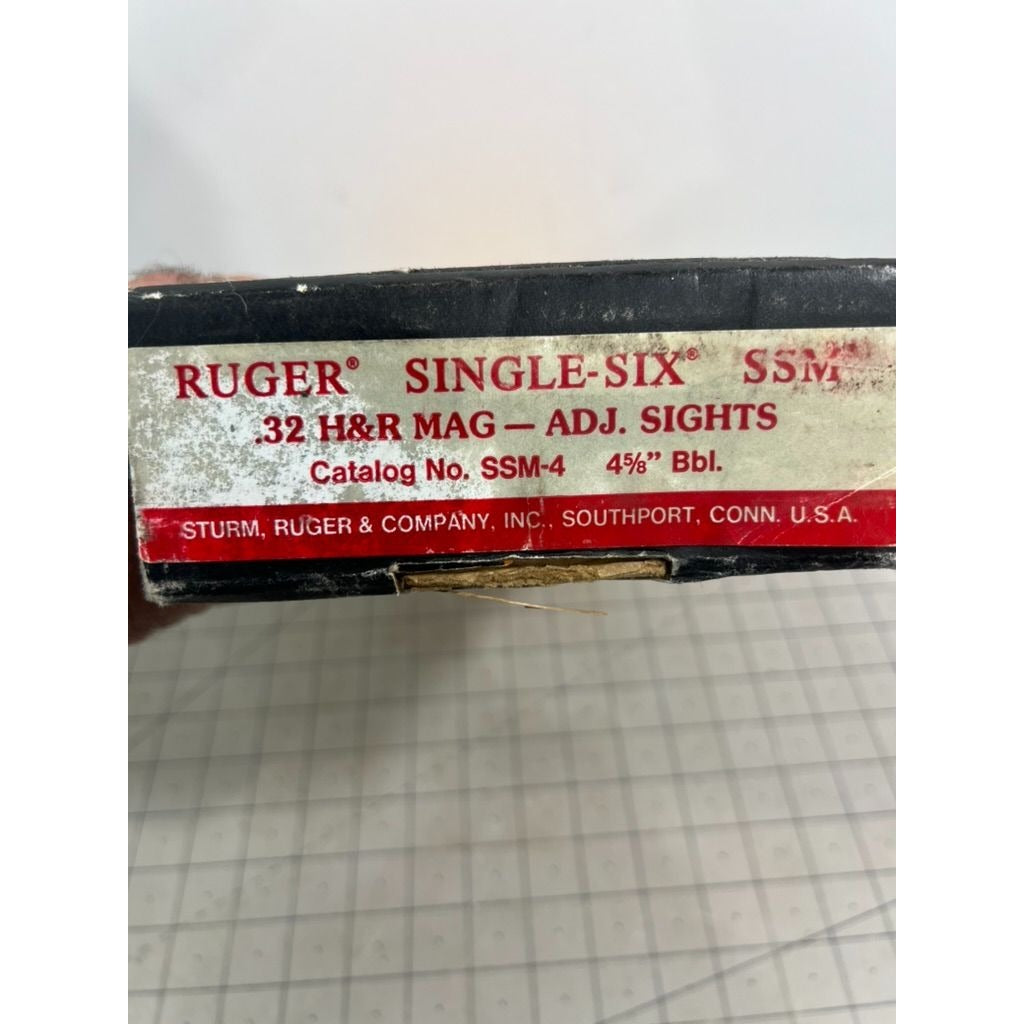 Original Ruger Factory Single Six SSM .32 H&R Mag Revolver Pistol Box Only